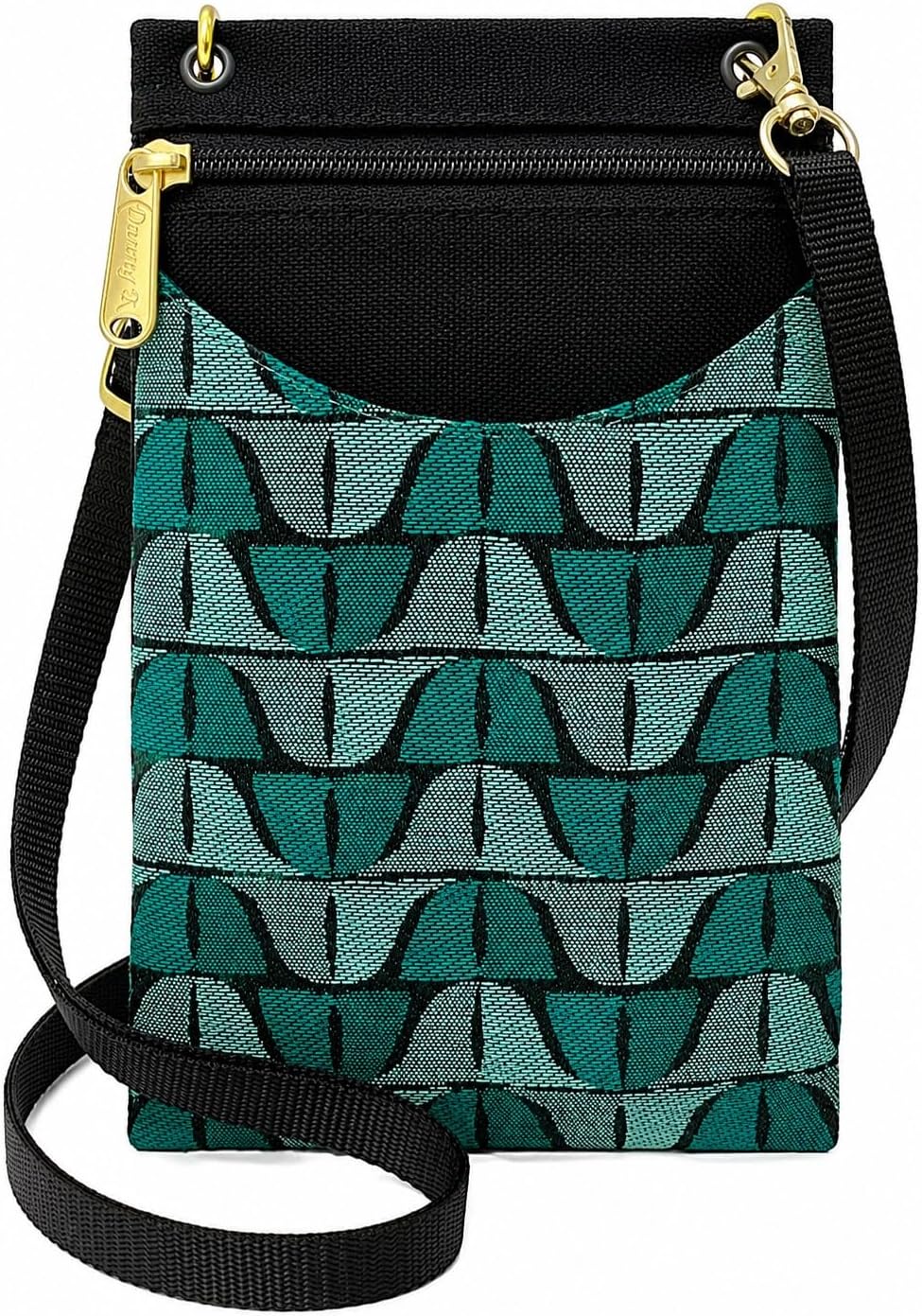 . Women's Tapestry Crossbody Cell Phone or Passport Purse, Handmade in USA | Cell Phone