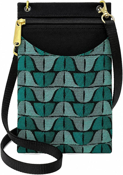 . Women's Tapestry Crossbody Cell Phone or Passport Purse, Handmade in USA | Cell Phone