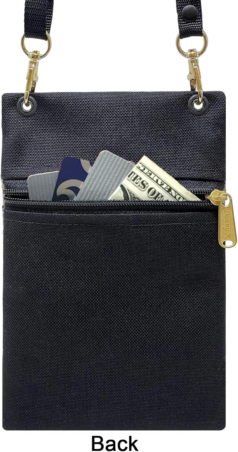 . Women's Tapestry Crossbody Cell Phone or Passport Purse, Handmade in USA | Cell Phone