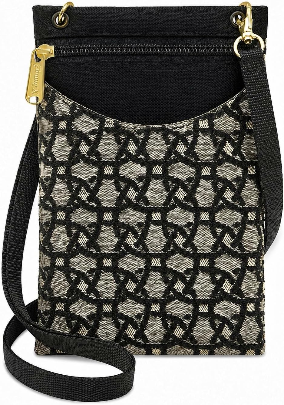 . Women's Tapestry Crossbody Cell Phone or Passport Purse, Handmade in USA | Cell Phone