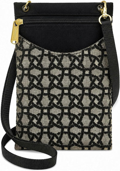 . Women's Tapestry Crossbody Cell Phone or Passport Purse, Handmade in USA | Cell Phone