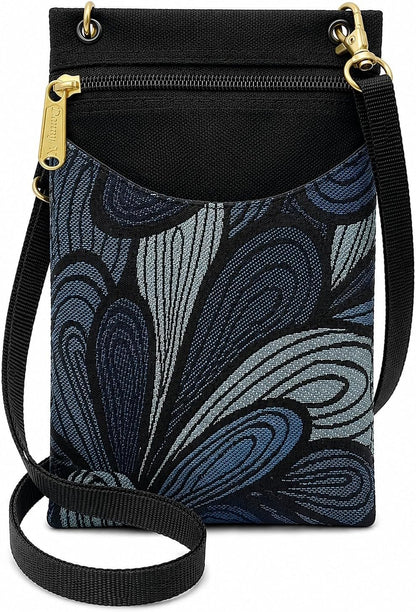 . Women's Tapestry Crossbody Cell Phone or Passport Purse, Handmade in USA | Cell Phone