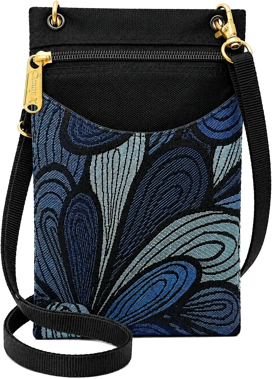 . Women's Tapestry Crossbody Cell Phone or Passport Purse, Handmade in USA | Cell Phone