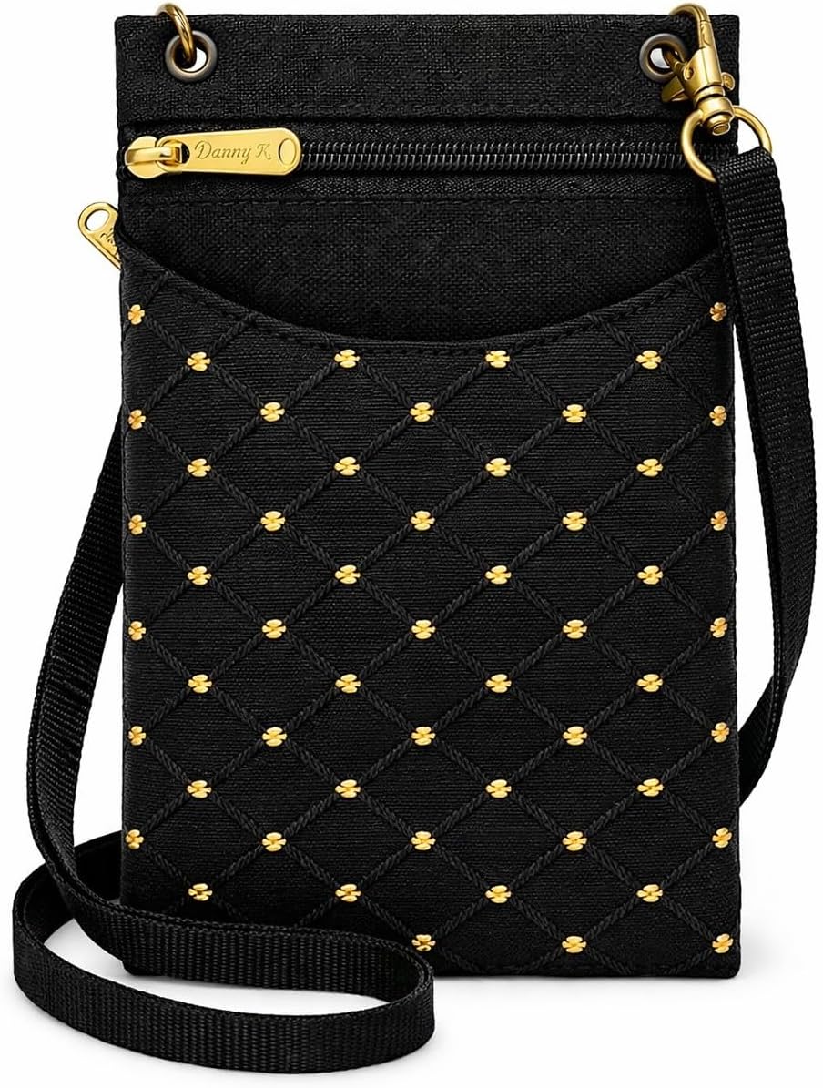 . Women's Tapestry Crossbody Cell Phone or Passport Purse, Handmade in USA | Cell Phone