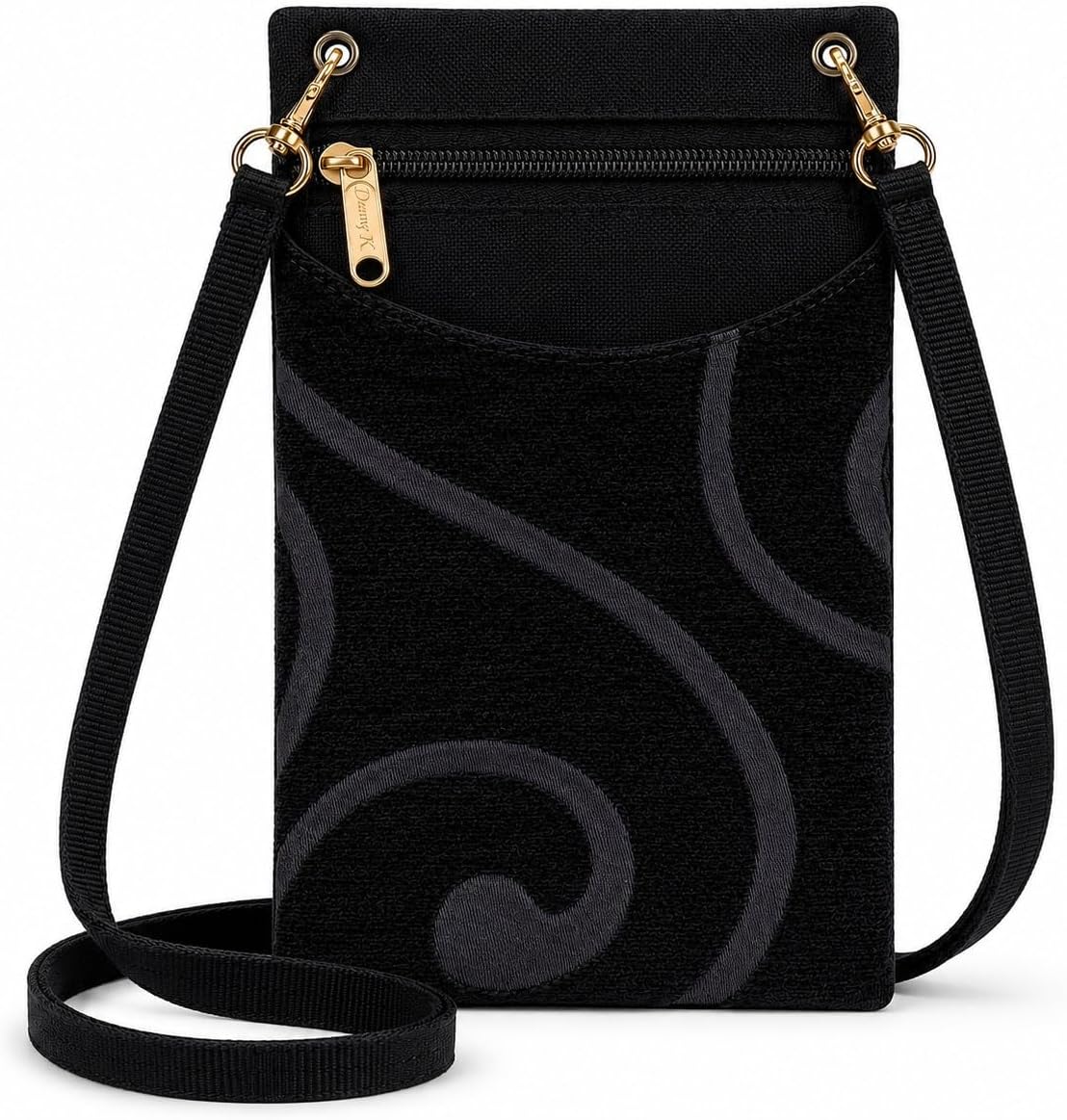 . Women's Tapestry Crossbody Cell Phone or Passport Purse, Handmade in USA | Cell Phone