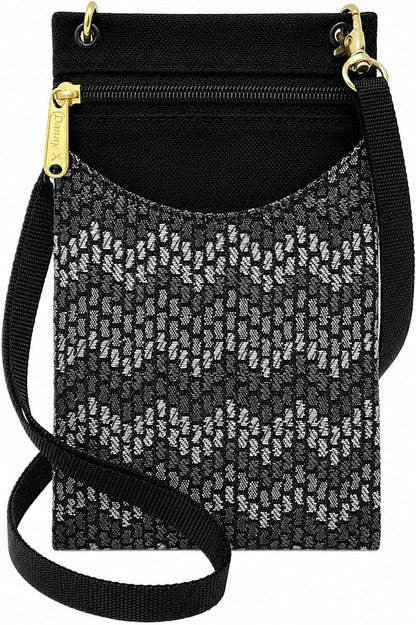 . Women's Tapestry Crossbody Cell Phone or Passport Purse, Handmade in USA | Cell Phone
