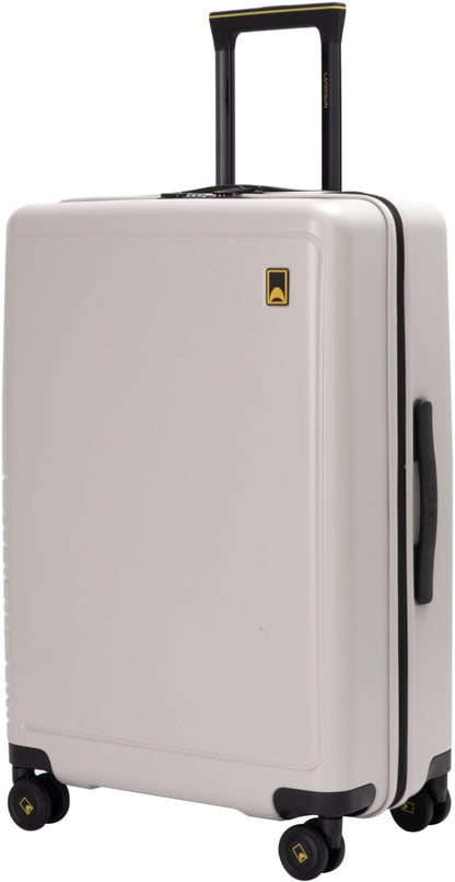 20" Carry-On Luggage with Spinner Wheels & TSA Lock | 22x14x9 Airline Approved - Lightweight ABS+PC Hardshell Suitcase, Beige