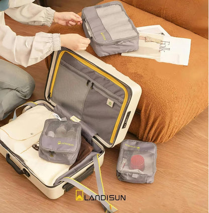 20" Carry-On Luggage with Spinner Wheels & TSA Lock | 22x14x9 Airline Approved - Lightweight ABS+PC Hardshell Suitcase, Beige