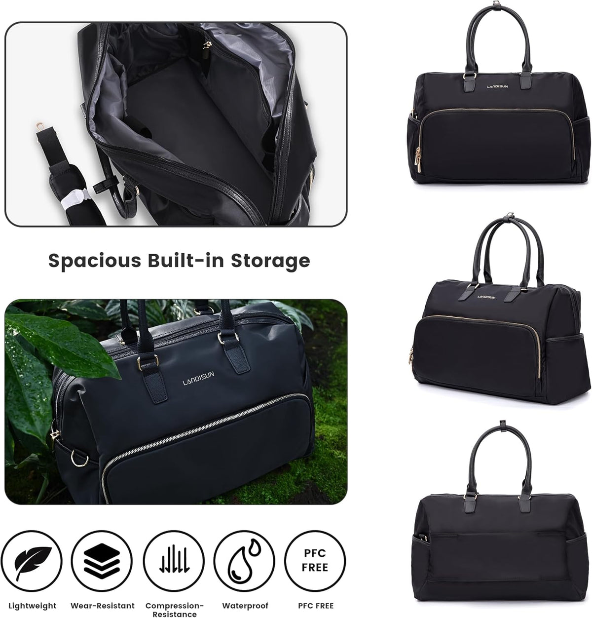 20" Carry-On Luggage with Spinner Wheels & TSA Lock | 22x14x9 Airline Approved - Lightweight ABS+PC Hardshell Suitcase, Beige