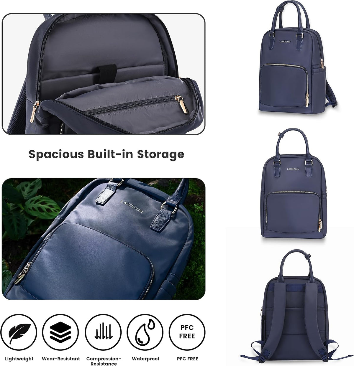 20" Carry-On Luggage with Spinner Wheels & TSA Lock | 22x14x9 Airline Approved - Lightweight ABS+PC Hardshell Suitcase, Beige