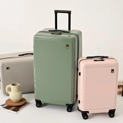 20" Carry-On Luggage with Spinner Wheels & TSA Lock | 22x14x9 Airline Approved - Lightweight ABS+PC Hardshell Suitcase, Beige