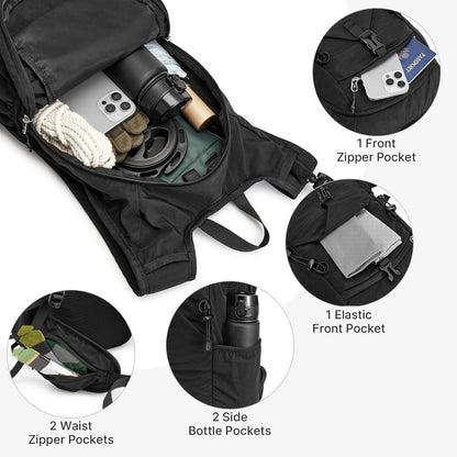 20L Hiking Backpack with Waist Strap for Women Men | Lightweight Waterproof Daypack for Travel Camping Outdoor