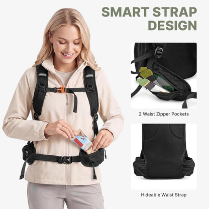 20L Hiking Backpack with Waist Strap for Women Men | Lightweight Waterproof Daypack for Travel Camping Outdoor