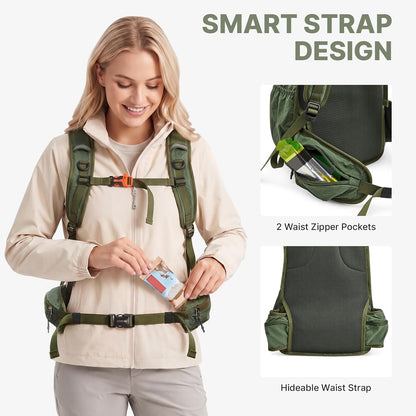 20L Hiking Backpack with Waist Strap for Women Men | Lightweight Waterproof Daypack for Travel Camping Outdoor