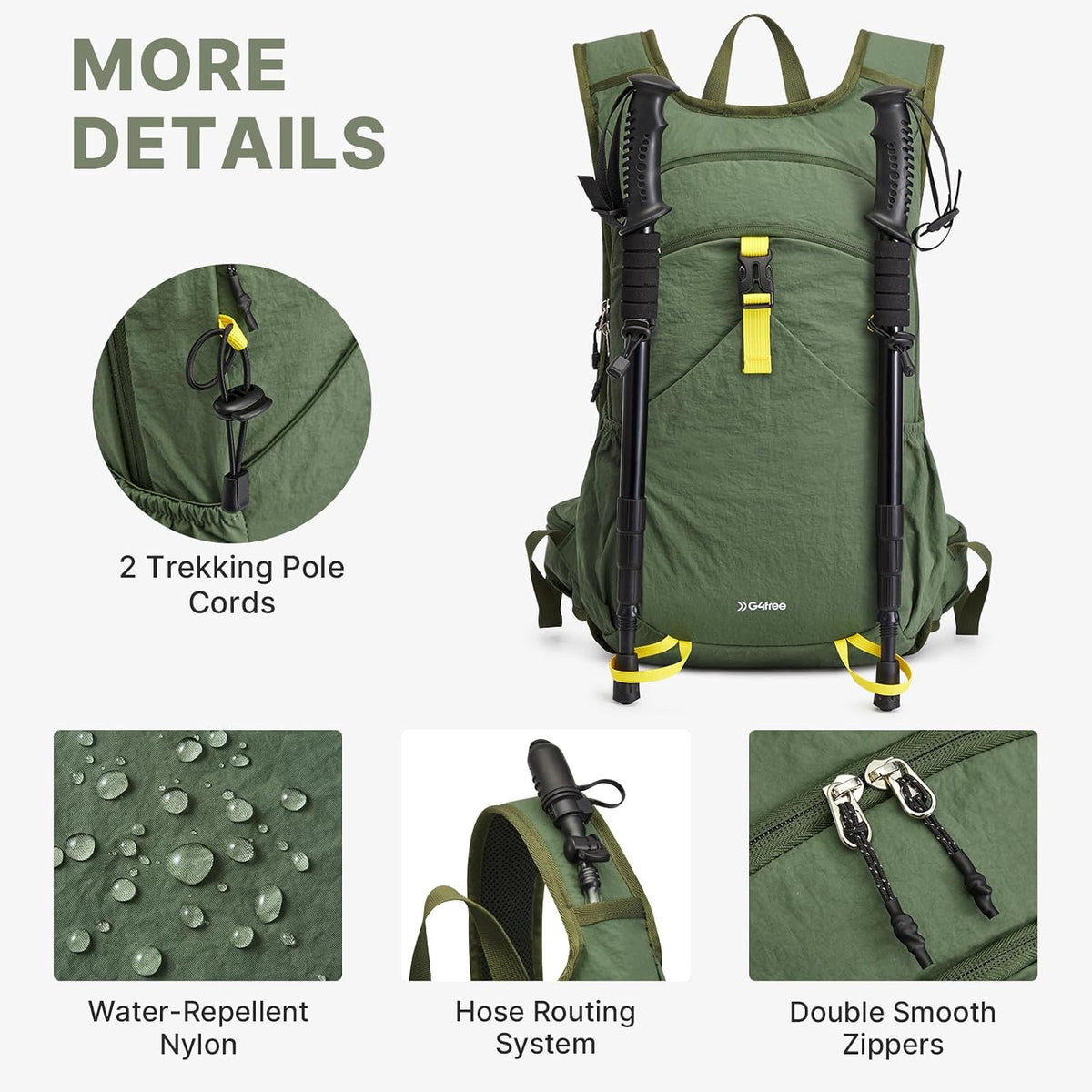 20L Hiking Backpack with Waist Strap for Women Men | Lightweight Waterproof Daypack for Travel Camping Outdoor