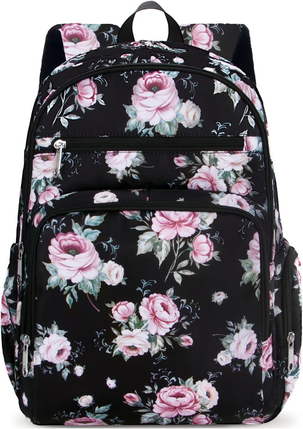Large Backpack for Women Backpack with Lots of Pockets for Travel Work School Bookbag with Laptop Compartment for High School College Girls Mochilas Morrales para Mujer (Beige/Green, Paisley)
