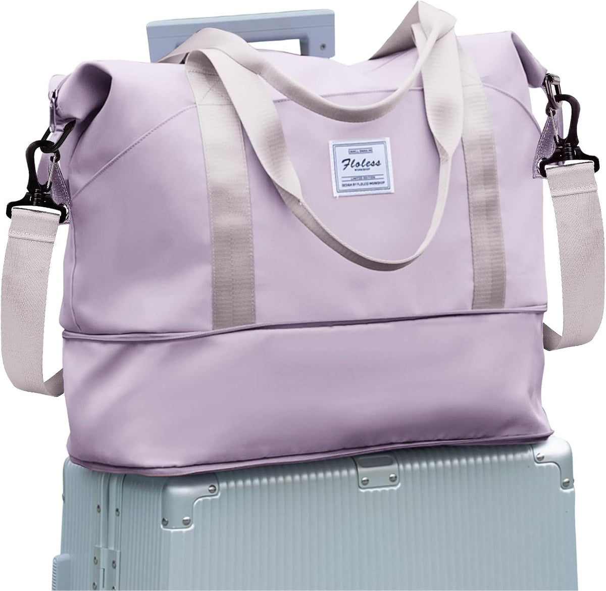 Travel Duffel Bag, Sports Tote Gym Bag, Shoulder Weekender Overnight Bag for Women - Colors B
