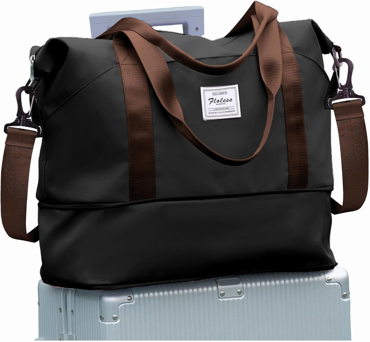 Travel Duffel Bag, Sports Tote Gym Bag, Shoulder Weekender Overnight Bag for Women - Colors B