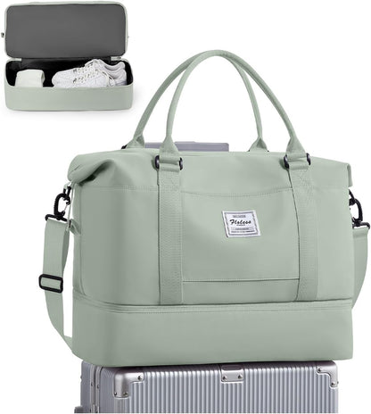 Travel Duffel Bag, Sports Tote Gym Bag, Shoulder Weekender Overnight Bag for Women - Colors B