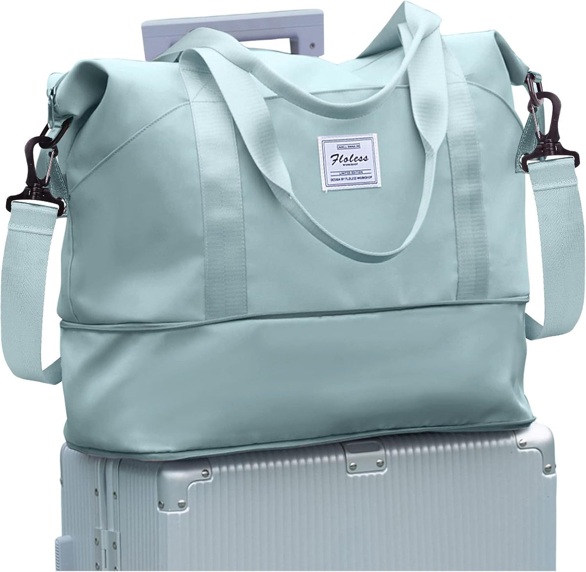 Travel Duffel Bag, Sports Tote Gym Bag, Shoulder Weekender Overnight Bag for Women - Colors B