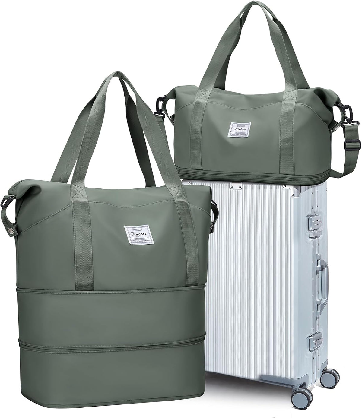 Travel Duffel Bag, Sports Tote Gym Bag, Shoulder Weekender Overnight Bag for Women - Colors B