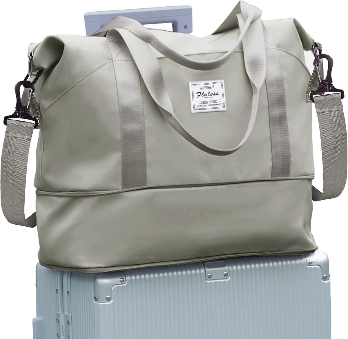 Travel Duffel Bag, Sports Tote Gym Bag, Shoulder Weekender Overnight Bag for Women - Colors B