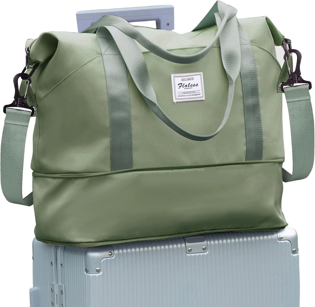 Travel Duffel Bag, Sports Tote Gym Bag, Shoulder Weekender Overnight Bag for Women - Colors B