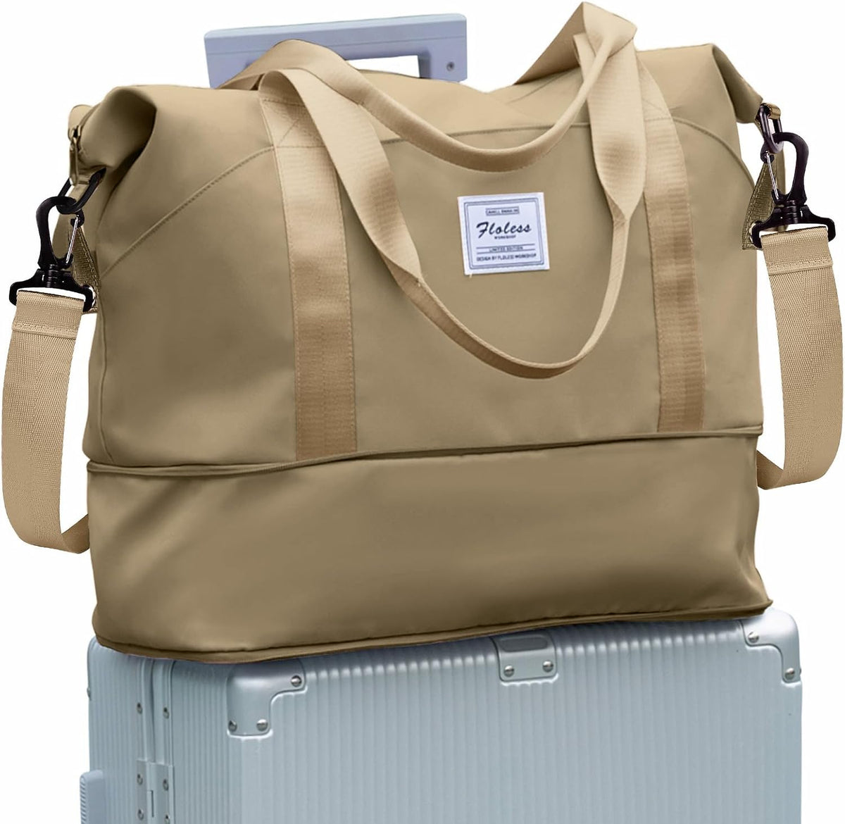 Travel Duffel Bag, Sports Tote Gym Bag, Shoulder Weekender Overnight Bag for Women - Colors B
