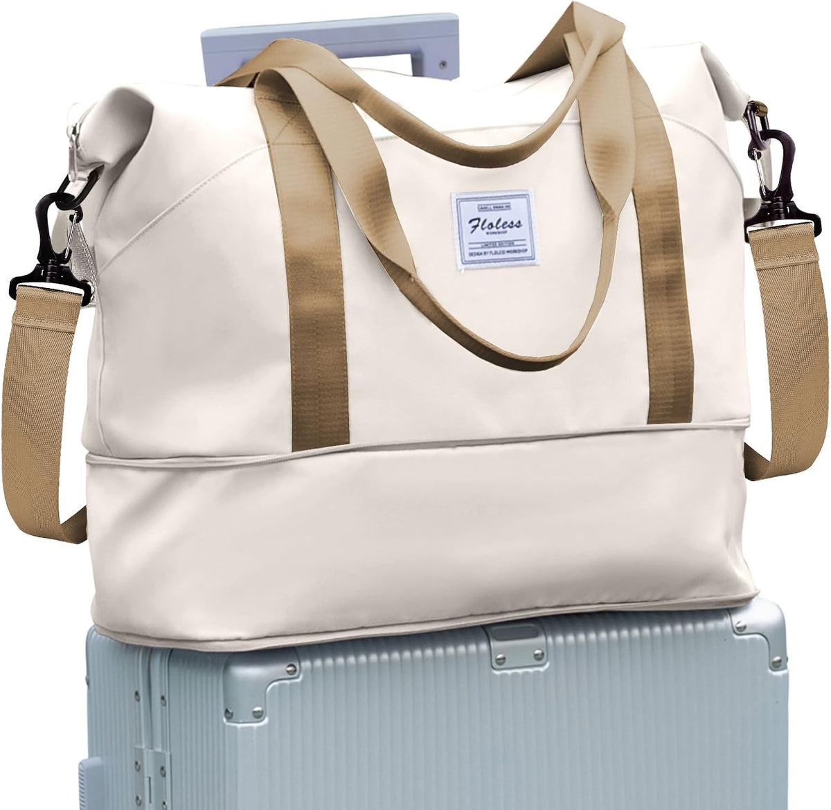 Travel Duffel Bag, Sports Tote Gym Bag, Shoulder Weekender Overnight Bag for Women - Colors B