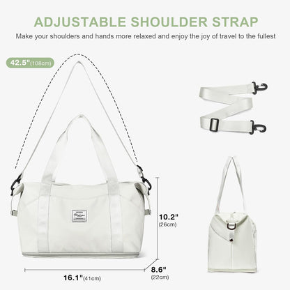 Travel Duffel Bag, Sports Tote Gym Bag, Shoulder Weekender Overnight Bag for Women - Colors B