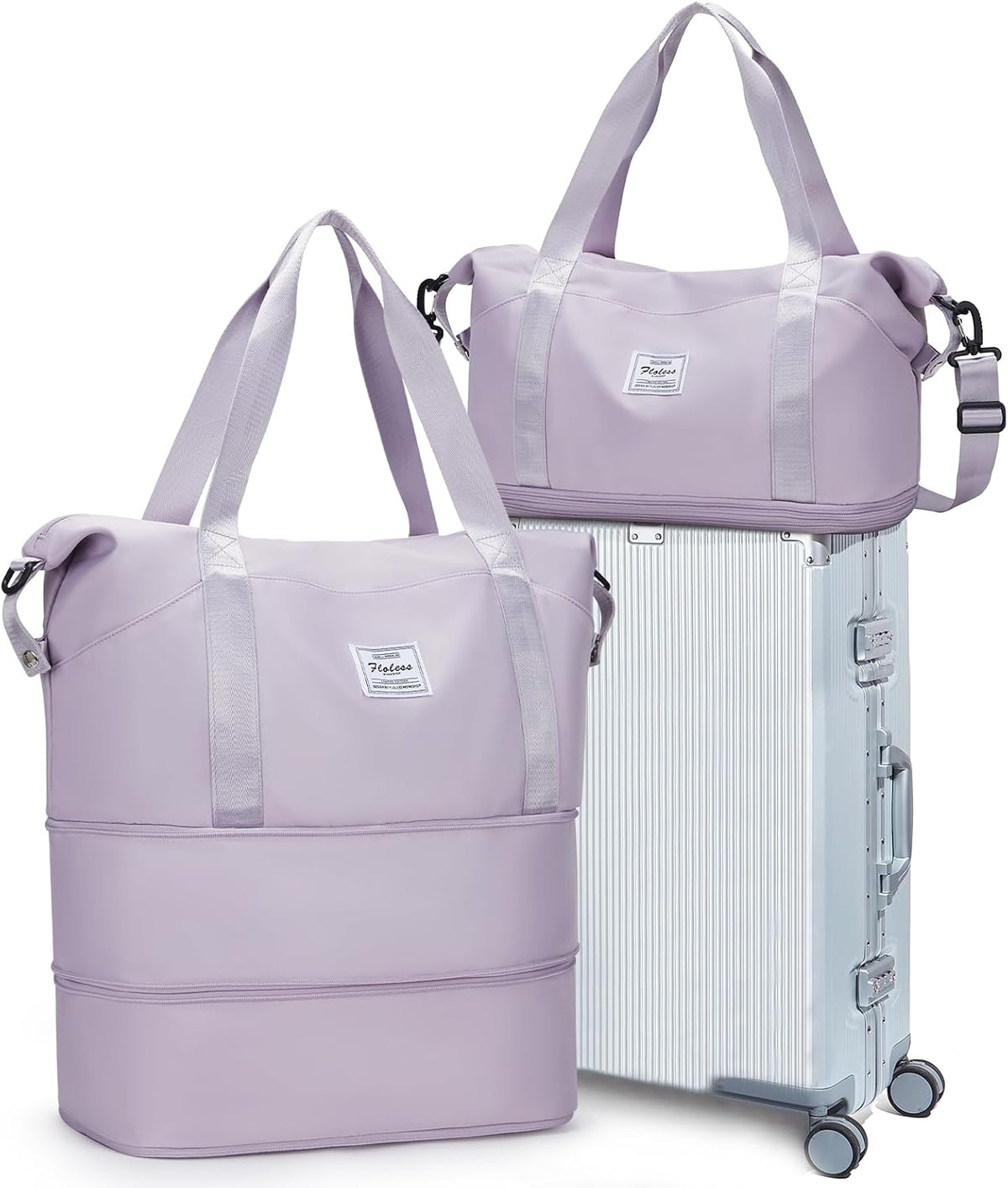 Travel Duffel Bag, Sports Tote Gym Bag, Shoulder Weekender Overnight Bag for Women - Colors B