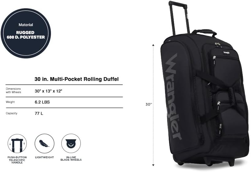 Wesley Rolling Duffel Bag