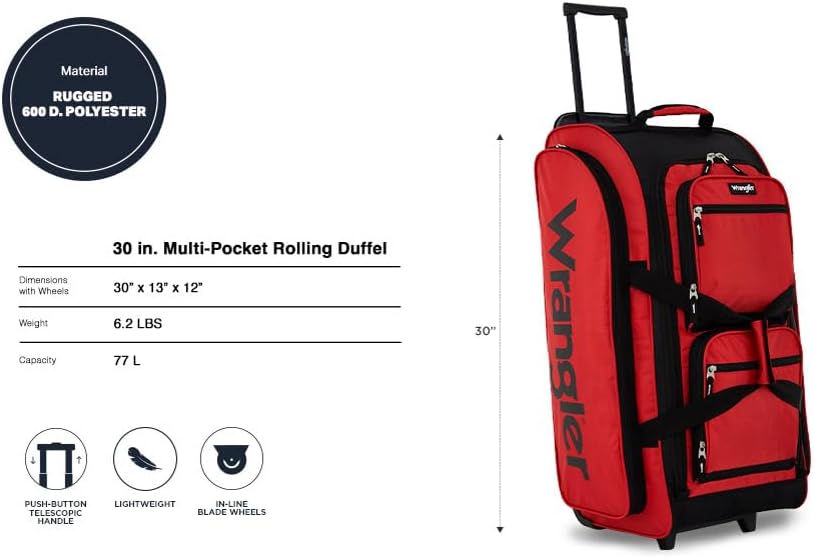 Wesley Rolling Duffel Bag