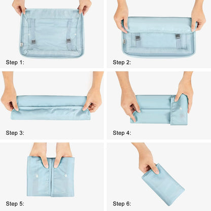 9 Set Packing Cubes with Shoe Bag & Electronics Bag - Luggage Organizers Suitcase Travel Accessories