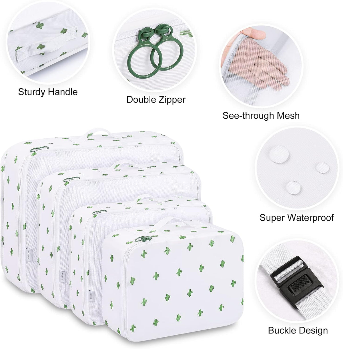 9 Set Packing Cubes with Shoe Bag & Electronics Bag - Luggage Organizers Suitcase Travel Accessories