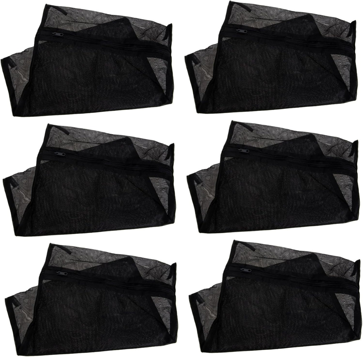 6Pcs Mesh Laundry Bags with Zipper Protective Washing Bags for Underwear Socks Clothing Travel Organizer Washer Protector