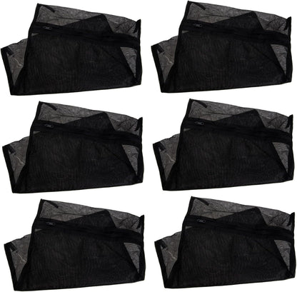 6Pcs Mesh Laundry Bags with Zipper Protective Washing Bags for Underwear Socks Clothing Travel Organizer Washer Protector