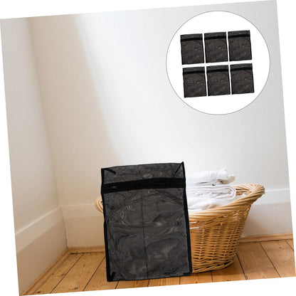 6Pcs Mesh Laundry Bags with Zipper Protective Washing Bags for Underwear Socks Clothing Travel Organizer Washer Protector
