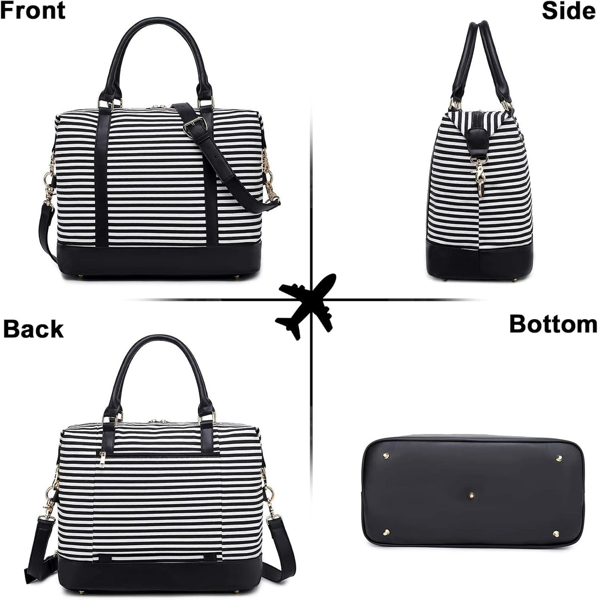 Women Ladies Travel Bag Canvas Weekend Overnight Carry On Luggage Bags