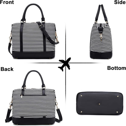 Women Ladies Travel Bag Canvas Weekend Overnight Carry On Luggage Bags