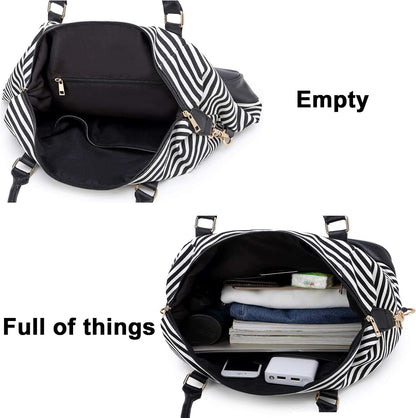 Women Ladies Travel Bag Canvas Weekend Overnight Carry On Luggage Bags
