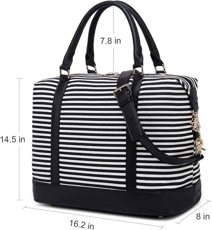 Women Ladies Travel Bag Canvas Weekend Overnight Carry On Luggage Bags