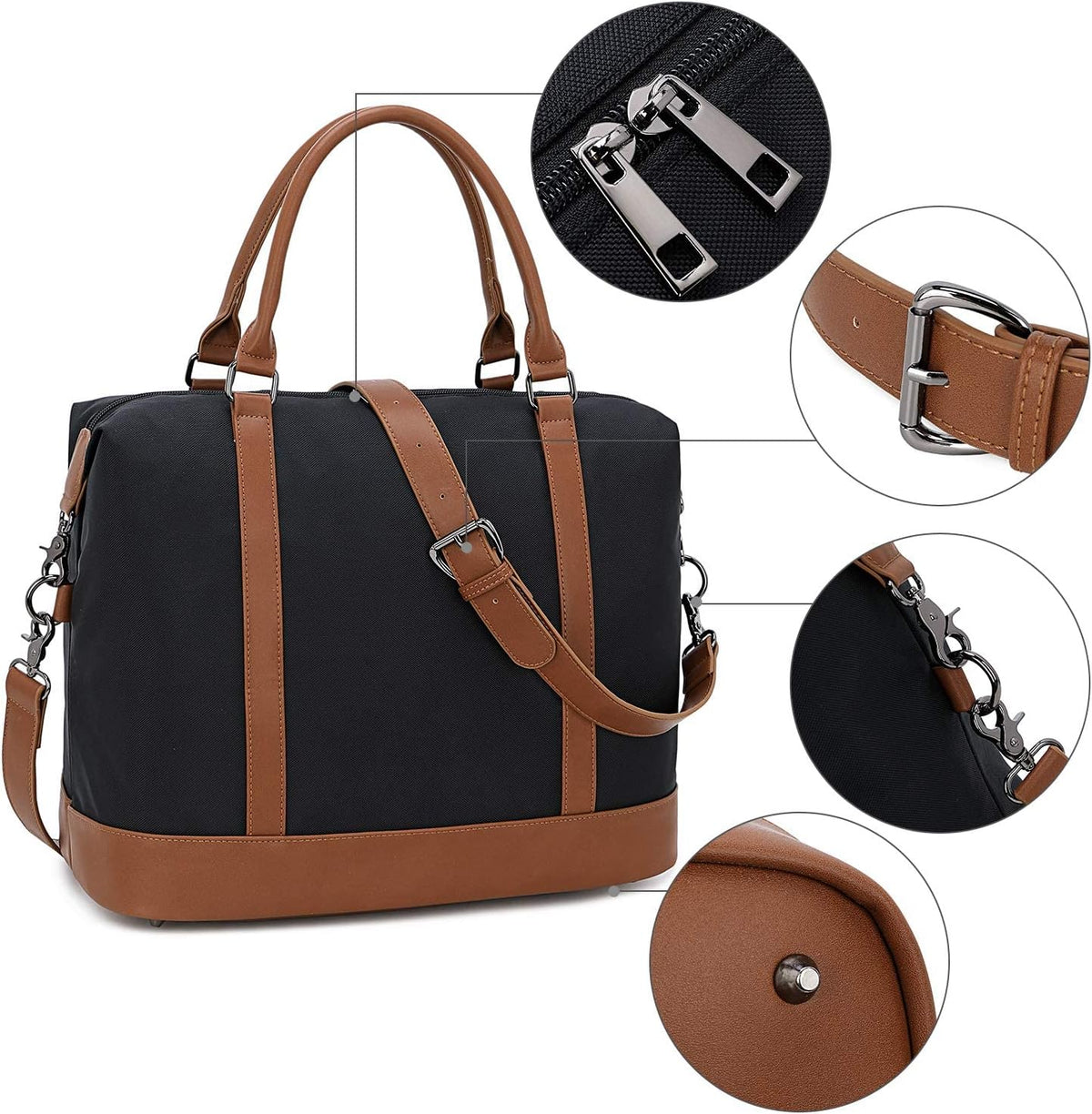 Women Ladies Travel Bag Canvas Weekend Overnight Carry On Luggage Bags
