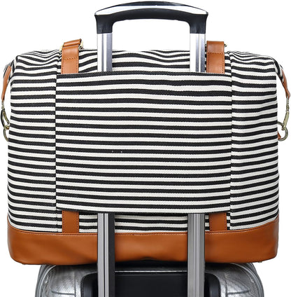 Women Ladies Travel Bag Canvas Weekend Overnight Carry On Luggage Bags