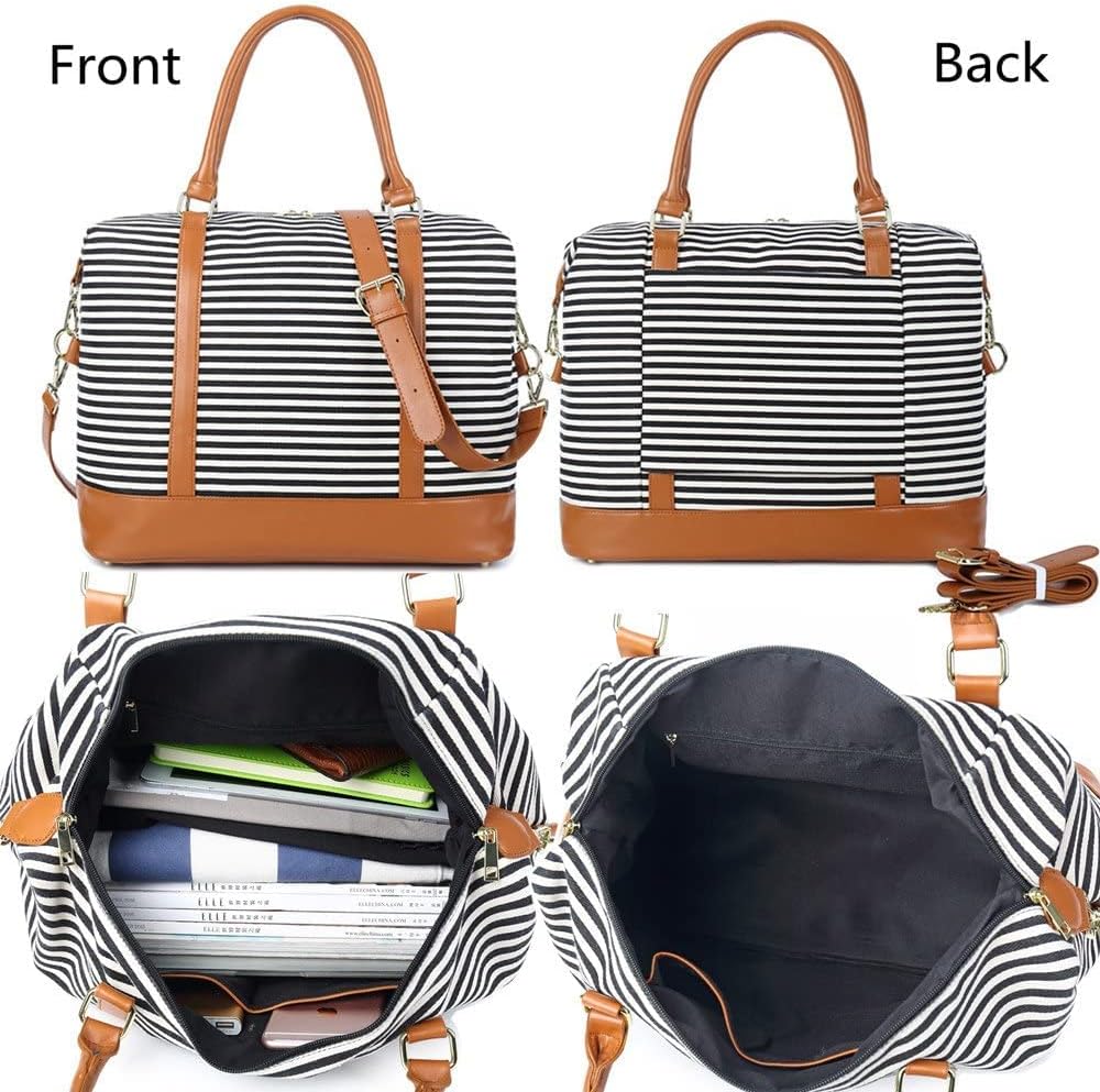 Women Ladies Travel Bag Canvas Weekend Overnight Carry On Luggage Bags