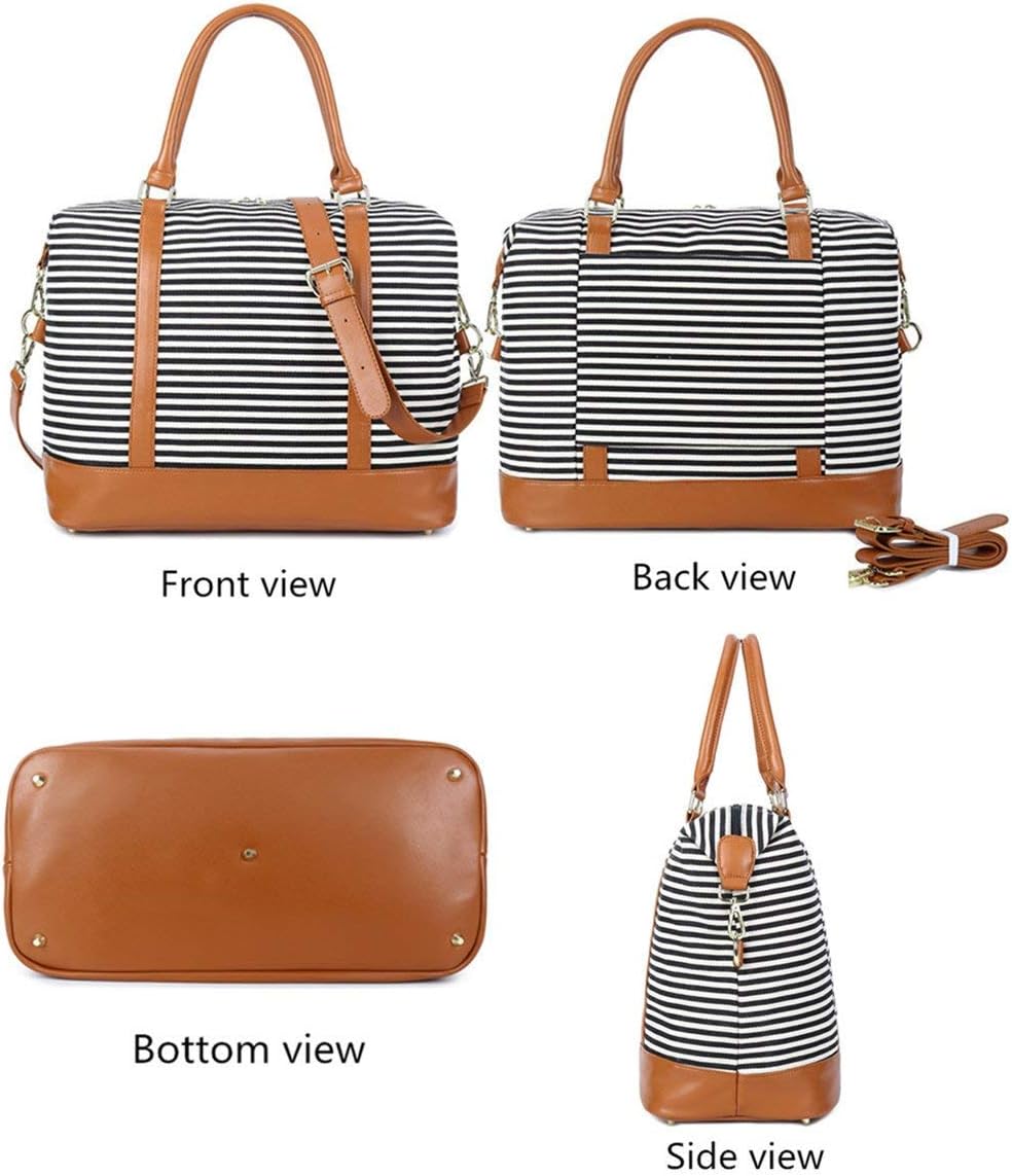 Women Ladies Travel Bag Canvas Weekend Overnight Carry On Luggage Bags