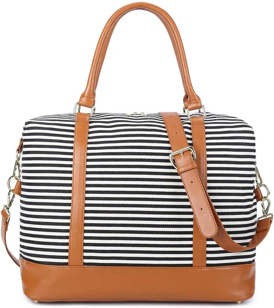 Women Ladies Travel Bag Canvas Weekend Overnight Carry On Luggage Bags
