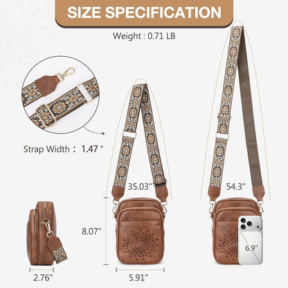 APHISON Crossbody Bags for Women Trendy, Cell Phone Cross body Purse Shoulder Handbag with RFID Blocking Card Slots