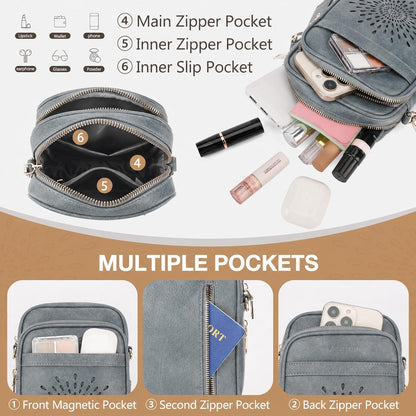 APHISON Crossbody Bags for Women Trendy, Cell Phone Cross body Purse Shoulder Handbag with RFID Blocking Card Slots