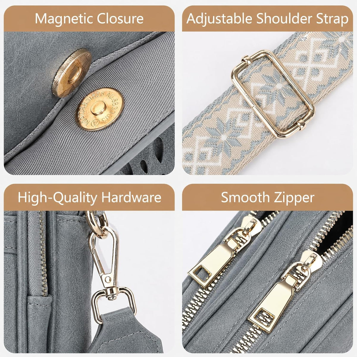 APHISON Crossbody Bags for Women Trendy, Cell Phone Cross body Purse Shoulder Handbag with RFID Blocking Card Slots